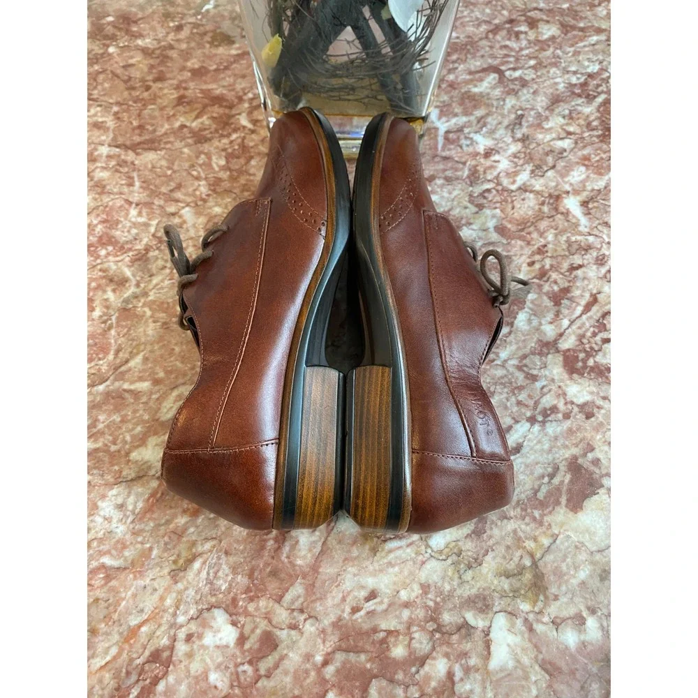 New Naot Footwear Lako Brown Leather Wingtip Lace Up Oxford Size 40/ US 9, $195